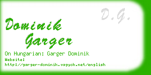 dominik garger business card